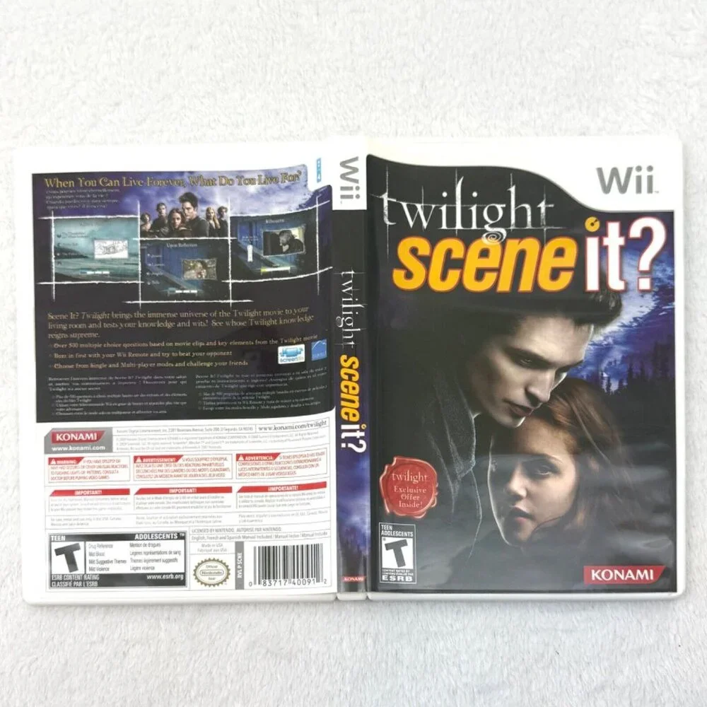 Nintendo Wii Twilight Scene it? Game 2009 Konami